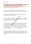 IC3 GS6 Level 2 Exam &lpar;New 2024&sol; 2025 Update&rpar; Questions and Verified Answers&vert; 100&percnt; Correct&vert; A Grade