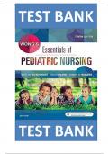 TEST BANK FOR Wong's Essentials of Pediatric Nursing&comma;10th Edition by Marilyn J&period; Hockenberry&comma; David Wilson & Cheryl C Rodgers &comma; ISBN&colon; 9780323353168 &vert;All Chapters Covered&vert; Latest Update Guide A&plus;