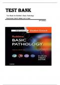 TEST BANK FOR Robbins Basic Pathology &lpar;Robbins Pathology&rpar; 10th Edition by Vinay Kumar & Abul K&period; Abbas &comma; ISBN&colon; 9780323353175 &vert;Chapters 1-24&vert; Guide A&plus;