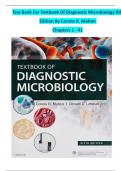 Test Bank For Textbook Of Diagnostic Microbiology 6th  Edition By Connie R&period; Mahon Chapters 1 - 41