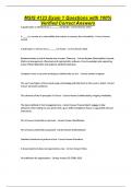 MSIS 4123 Exam 1 Questions with 100&percnt; Verified Correct Answers