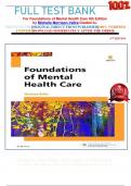             FULL TEST BANK For Foundations of Mental Health Care 6th Edition by Michelle Morrison-Valfre Graded A&plus;     
