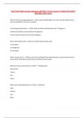 Food Tech Prelim revision &vert; Questions with 100&percnt; Correct Answers &vert; Updated &Verified &vert; 2024-2025 &vert; 100&percnt; Score
