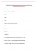 Food Tech GCSE- Dairy Exam &vert; Questions with 100&percnt; Correct Answers &vert; Updated &Verified &vert; 2024-2025 &vert; 100&percnt; Score
