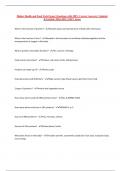 Higher Health and Food Tech Exam &vert; Questions with 100&percnt; Correct Answers &vert; Updated &Verified &vert; 2024-2025 &vert; 100&percnt; Score