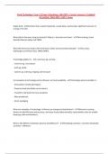 Food Technology Year 11 Exam &vert; Questions with 100&percnt; Correct Answers &vert; Updated &Verified &vert; 2024-2025 &vert; 100&percnt; Score