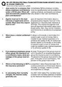 MI LIFE PRODUCER FINAL EXAM QUESTIONS BANK NEWEST 2024 ACTUAL EXAM COMPLETE