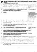 NRCMA Certification Exam &vert; 100&percnt; Correct Answers &vert; Verified &vert; Latest 2024  Version