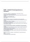 EMR - AHASTI Final Questions & Answers