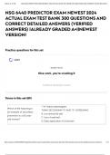 NSG 6440 PREDICTOR EXAM NEWEST 2024 ACTUAL EXAM TEST BANK 300 QUESTIONS AND CORRECT DETAILED ANSWERS &lpar;VERIFIED ANSWERS&rpar; &vert;ALREADY GRADED A&plus;&vert;&vert;NEWEST VERSION&excl;