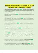 Medical office concept UPDATED ACTUAL  Questions and CORRECT Answers