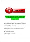 HESI RN MEDICAL SURGICAL EXAM PACK 2025&sol;2026 QUESTIONS AND ANSWERS &lpar;VERIFIED ANSWERS&rpar; GUARANTEED PASS