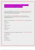 NOTARY Signing Agent Certification Exam with verified answers