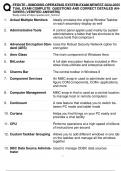 FEDVTE - WINDOWS OPERATING SYSTEM EXAM NEWEST 2024-2025 ACTUAL EXAM COMPLETE QUESTIONS AND CORRECT DETAILED ANSWERS &lpar;VERIFIED ANSWERS