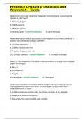 Prophecy LPN-LVN A Questions and Answers A&plus; Guide
