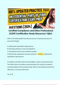 Certified Compliance and Ethics Professional &lpar;CCEP&rpar; Certification Study Resources&sol; Q&A&period;  