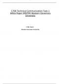 C768 Technical Communication Task 1 White Paper &lpar;MSITM&rpar; Western Governors University