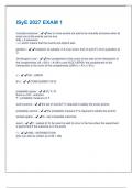 ISyE 2027 EXAM 1 Questions And Answers With Latest Updates