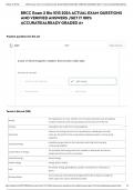 BRCC Exam 2 Bio 1013 2024 ACTUAL EXAM QUESTIONS AND VERIFIED ANSWERS &sol;GET IT 100&percnt; ACCURATE&vert;ALREADY GRADED A&plus;