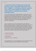 AANP FNP FAMILY NURSE PRACTITIONER  EXAM&vert;&vert; LATELY UPDATED QUESTIONS AND  100&percnt; CORRECT ANSWERS ALREADY GRADED  A&plus;&vert;&vert; LATEST AND COMPLETE UPDATE 2025  WITH EXPERT VERIFIED SOLUTIONS&vert;&vert;  ASSURED PASS&excl;&excl;&excl;