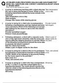 ATI RN MED SURG PROCTORED 2024&comma;2019 AND 2020 EXAMS TEST  BANK 320&plus; QUESTIONS AND CORRECT ANSWERS&vert;ALREADY GRADED  A&plus; BRAND NEW&excl;&excl;
