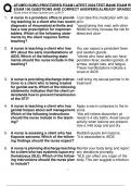 ATI MED SURG PROCTORED EXAM LATEST 2024 TEST BANK EXAM REAL  EXAM 100 QUESTIONS AND CORRECT ANSWERS&vert;ALREADY GRADED 
