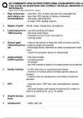 TI COMMUNITY HEALTH PROCTORED FINAL EXAM NEWEST 2024 ACTUAL EXAM 190 QUESTIONS AND CORRECT DETAILED ANSWERS WITH  RATIONALES