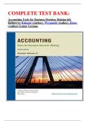 COMPLETE TEST BANK&colon;  Accounting Tools for Business Decision Making 6th Editon by Kimmel &lpar;Author&rpar;&comma; Weygandt &lpar;Author&rpar;&comma; Kieso  &lpar;Author&rpar; Latest Version&colon;