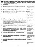 DHT FINAL EXAM QUESTIONS BANK NEWEST 2024 ACTUAL EXAM 300  QUESTIONS AND CORRECT DETAILED ANSWERS WITH EXPLANATION