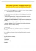 Relativity 10 RCA Exam questions Solved 100&percnt; Correct &vert; Verified Answers &lpar;250 Questions Set&rpar;