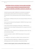 CERTIFIED TEXAS CONTRACT MANAGER EXAM 2024 ACTUAL EXAM COMPLETE 150 QUESTIONS WITH DETAILED VERIFIED ANSWERS &sol; ALREADY GRADED A&plus;