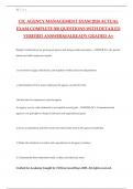 CIC AGENCY MANAGEMENT EXAM 2024 ACTUAL EXAM COMPLETE 300 QUESTIONS WITH DETAILED VERIFIED ANSWERS&sol;&sol;ALREADY GRADED A&plus;