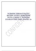 Exam &lpar;elaborations&rpar; NGR6200 Dermatology