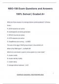 NSO-158 Exam Questions and Answers 100&percnt; Solved &vert; Graded A&plus;
