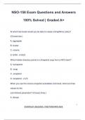 NSO-158 Exam Questions and Answers 100&percnt; Solved &vert; Graded A&plus;