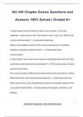 NU 345 Chapter Exams Questions and Answers 100&percnt; Solved &vert; Graded A&plus;
