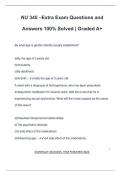 NU 345 EXAM PACKAGE DEAL QUESTIONS AND VERIFIED ANSWERS 100&percnt; GUARANTEED PASS &vert; LATEST UPDATE
