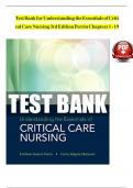 Test Bank for Understanding the Essentials of Critical Care Nursing 3rdEdition Perrin Chapters 1 -19