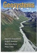 Test Bank Geosystems An Introduction to Physical Geography&comma; Fourth Canadian Edition &lpar;4thhEdition&rpar; by Robert W&period; Christoperson complete test bank