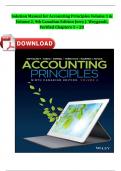 Solution Manual for Accounting Principles Volume 1 & Volume 2&comma; 9th Canadian Edition Jerry J&period; Weygandt&comma; Verified Chapters 1 - 20&comma; Complete ISBN&colon;9781119786818 Newest Version