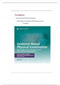 Test bank for  Evidence-Based Physical Examination Best Practices for Health & Well-Being Assessment 2nd Edition physical examination