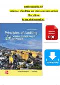 Solution Manual for Principles of Auditing and Other Assurance Services 22nd Edition by Ray Whittington&comma; Kurt Pany Complete Verified Chapter's solution 