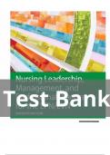 TEST BANK For Nursing Leadership&comma; Management&comma; and Professional Practice for the Lpnlvn&comma; 7th Edition by Tamara R&period; Dahlkemper&comma; Verified Chapters 1 - 20