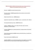 NURS 5335 EENT & NURS 5335 Study Guide Course Family Nursing II Modules 1&2 respiratory Exam 100&percnt; Verified