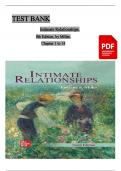 Test Bank for Intimate Relationships&comma; 9th Edition by Rowland Miller all 14 chapters covered