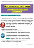 &lpar;2024 &sol; 2025&rpar; Med Surg 1 Hesi Final Exam &lpar;3 Different Version Exam&rpar; with Questions and Verified Rationalized Answers&comma; 100&percnt; Guarantee Pass