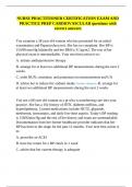 NURSE PRACTITIONER CERTIFICATION EXAM AND PRACTICE PREP CARDIOVASCULAR questions with correct answers