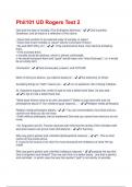 Phil101 UD Rogers Test 2  All Possible Questions and Answers 100&percnt; Correct 