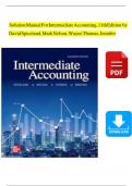 Solution manual for Intermediate Accounting&comma; 11th Edition by David Spiceland&comma; Mark Nelson&comma; Verified 