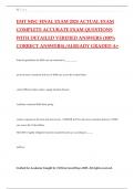 EMT MSC FINAL EXAM 2024 ACTUAL EXAM COMPLETE ACCURATE EXAM QUESTIONS WITH DETAILED VERIFIED ANSWERS &lpar;100&percnt; CORRECT ANSWERS&rpar; &sol;ALREADY GRADED A&plus;
